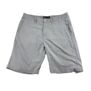 Travis Mathew Golf Hybrid Shorts‎ Mens 34 Gray  Stretch Casual